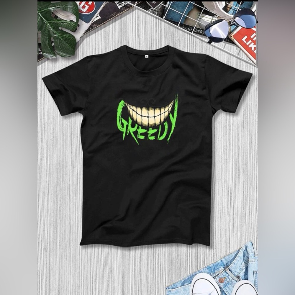 Men Tooth & Letter Graphic Tee